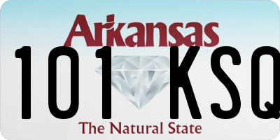 AR license plate 101KSQ