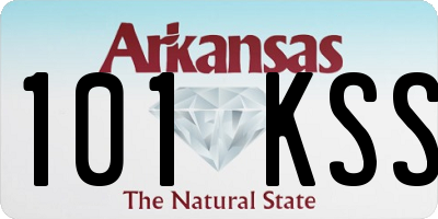 AR license plate 101KSS