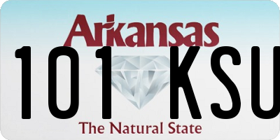 AR license plate 101KSU