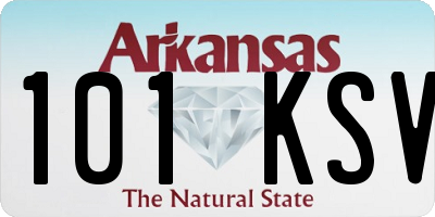 AR license plate 101KSV
