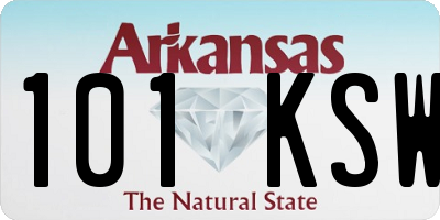 AR license plate 101KSW