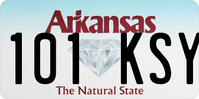 AR license plate 101KSY