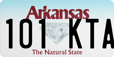 AR license plate 101KTA