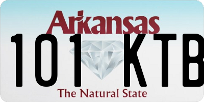 AR license plate 101KTB