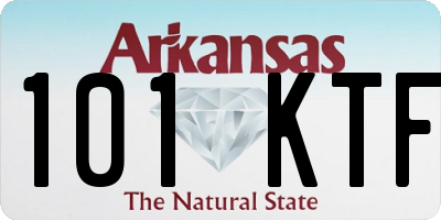 AR license plate 101KTF