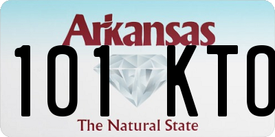 AR license plate 101KTO