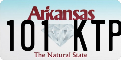 AR license plate 101KTP