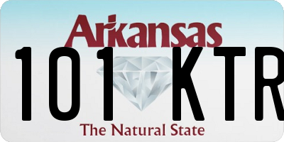 AR license plate 101KTR