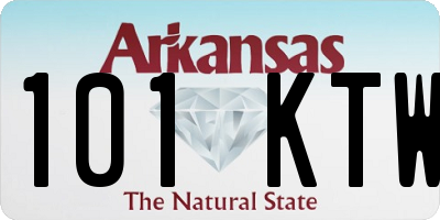 AR license plate 101KTW