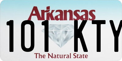 AR license plate 101KTY