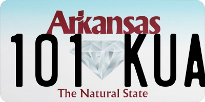 AR license plate 101KUA