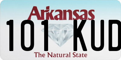 AR license plate 101KUD