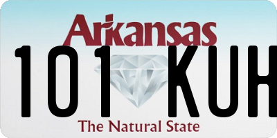 AR license plate 101KUH