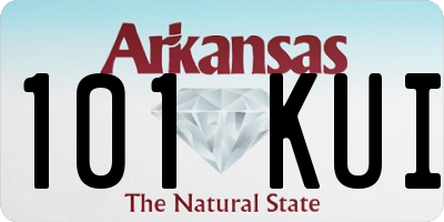 AR license plate 101KUI