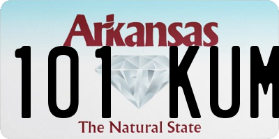 AR license plate 101KUM