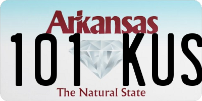 AR license plate 101KUS