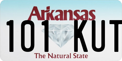 AR license plate 101KUT