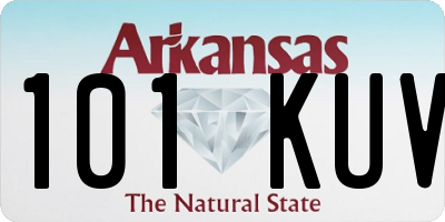 AR license plate 101KUV