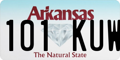 AR license plate 101KUW