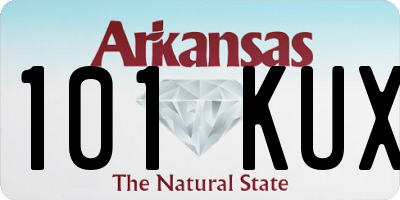 AR license plate 101KUX