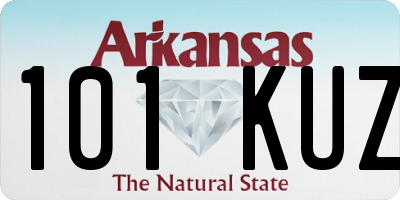 AR license plate 101KUZ