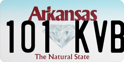 AR license plate 101KVB