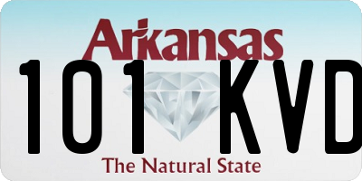 AR license plate 101KVD