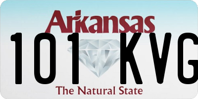 AR license plate 101KVG