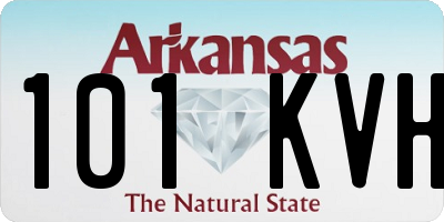 AR license plate 101KVH