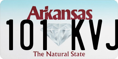 AR license plate 101KVJ