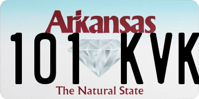 AR license plate 101KVK