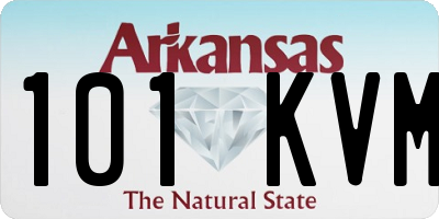 AR license plate 101KVM