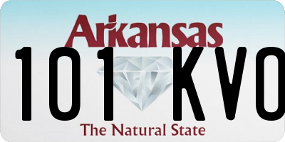 AR license plate 101KVO