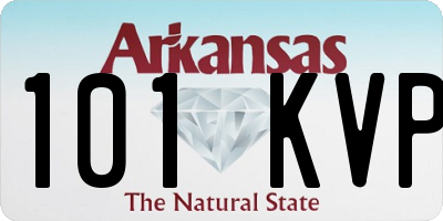 AR license plate 101KVP