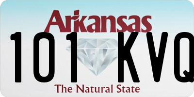 AR license plate 101KVQ