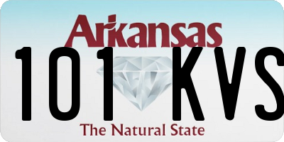 AR license plate 101KVS