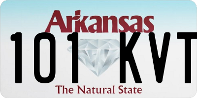 AR license plate 101KVT