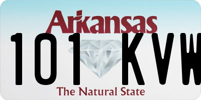 AR license plate 101KVW