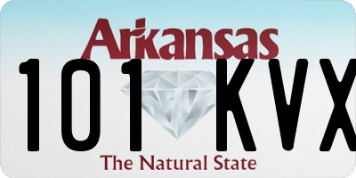 AR license plate 101KVX