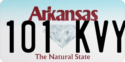 AR license plate 101KVY