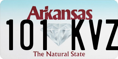 AR license plate 101KVZ
