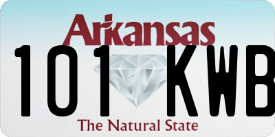 AR license plate 101KWB