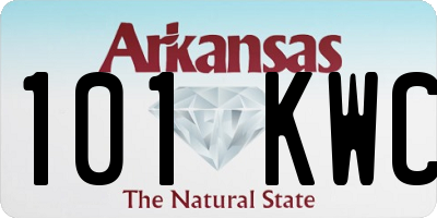 AR license plate 101KWC
