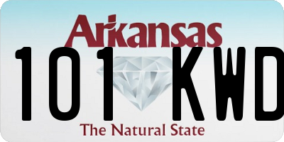 AR license plate 101KWD
