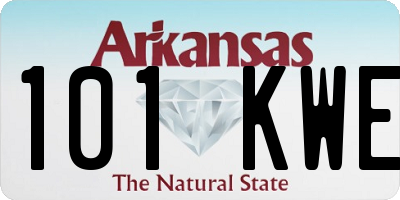 AR license plate 101KWE