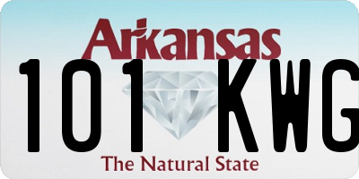 AR license plate 101KWG