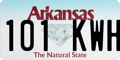 AR license plate 101KWH