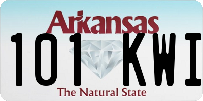 AR license plate 101KWI