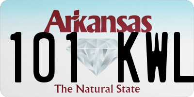 AR license plate 101KWL