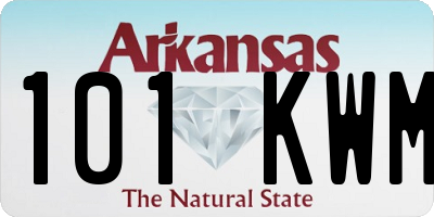 AR license plate 101KWM